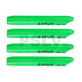  LXT1202-3D  Lynx Main Blade 120 mm Pro Edition Green 2 sets Trex150 